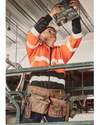 Hi Vis Full Zip Hoodie, Day Night 00% Polyester